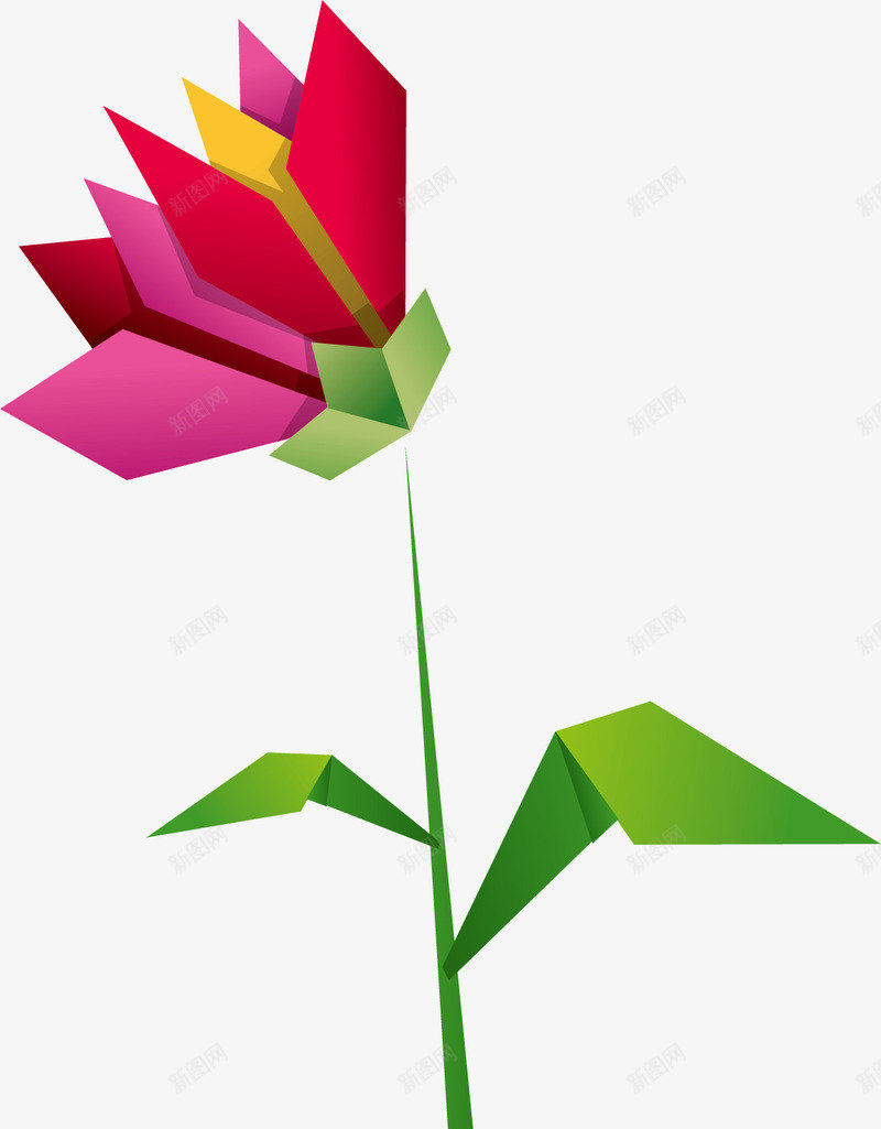 植物鲜花矢量图ai免抠素材_新图网 https://ixintu.com 剪纸 折纸 艺术 花朵 装饰 矢量图