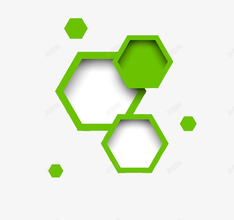 六边形边框png免抠素材_新图网 https://ixintu.com 商务 形状边框 相框 边框纹理