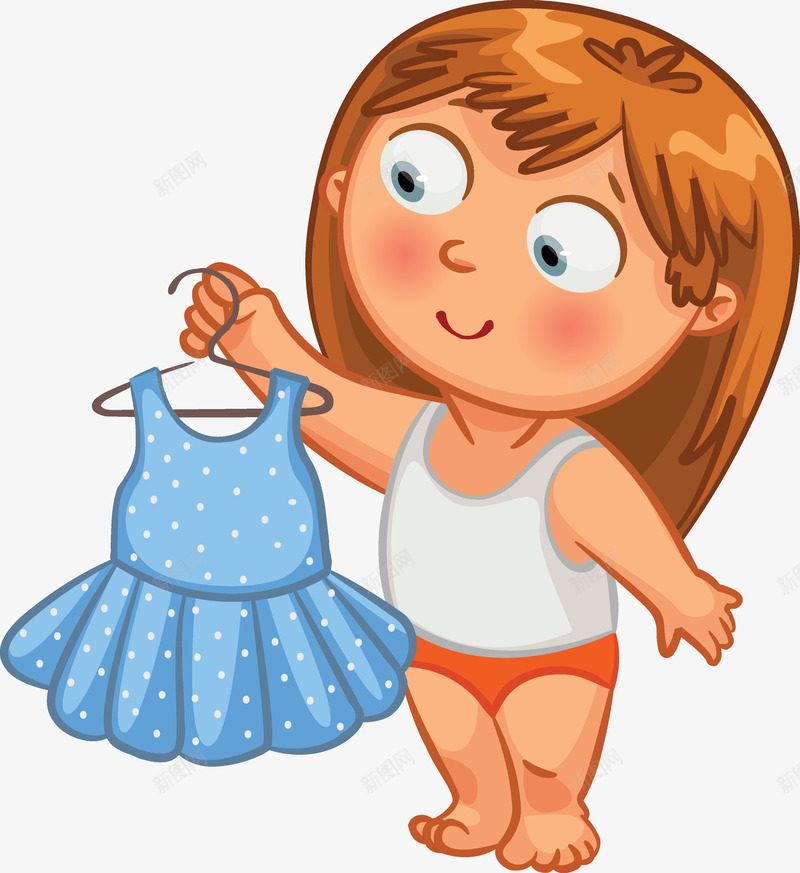 穿新衣服的小孩png免抠素材_新图网 https://ixintu.com 儿童 儿童海报 儿童海报素材 卡通 小孩 童趣