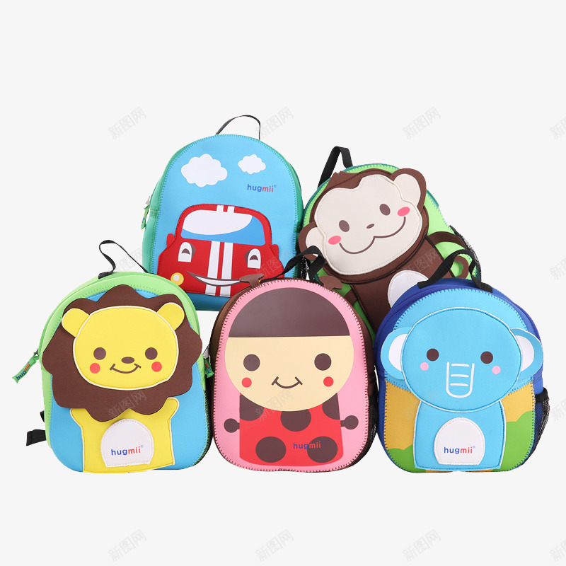 幼儿园书包png免抠素材_新图网 https://ixintu.com 产品实物 儿童背包 可爱卡通书包 幼儿园书包 游玩背包