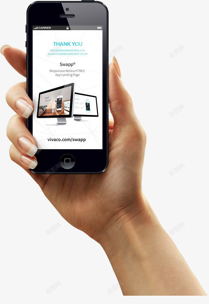 手持iphonepng免抠素材_新图网 https://ixintu.com iphone 亮屏 手持iphone 手机 黑色