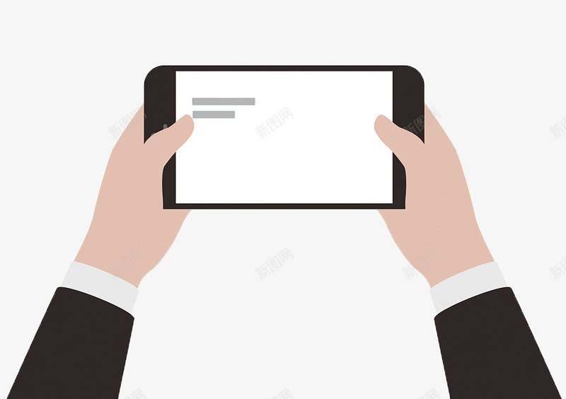 双手拿手机卡通图案png免抠素材_新图网 https://ixintu.com 卡通图案 双手 双手拿手机 手机 拿