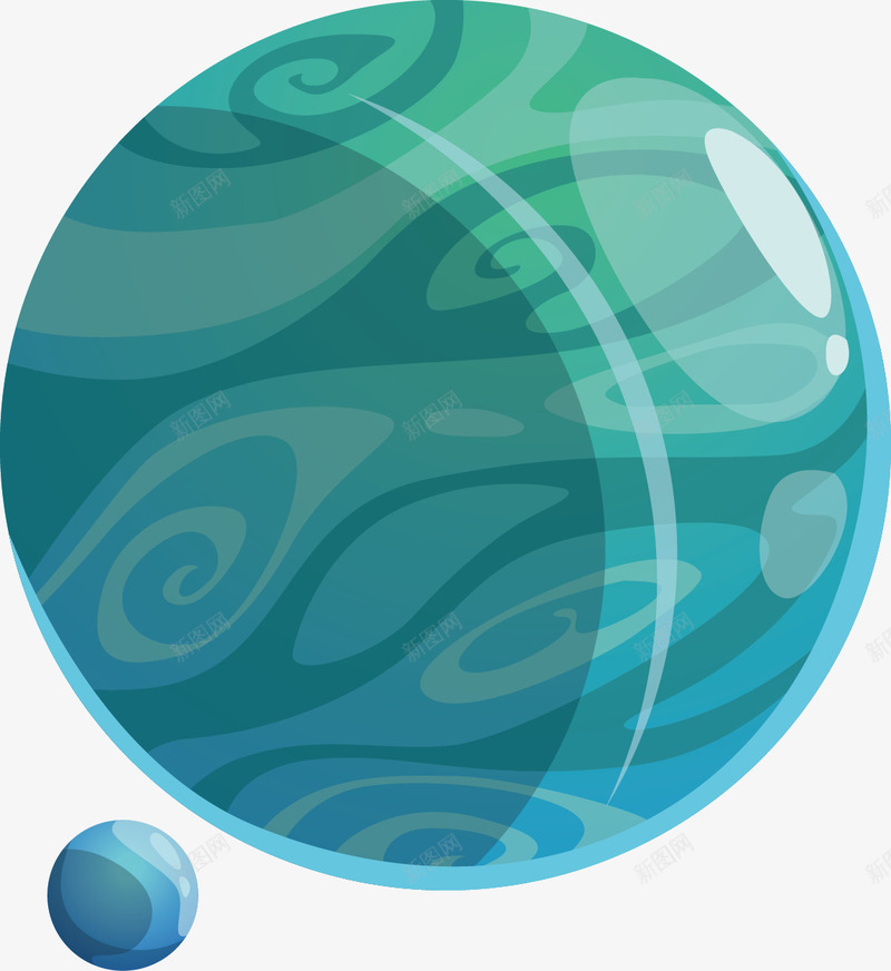 蓝色星球png免抠素材_新图网 https://ixintu.com 恒星 星光