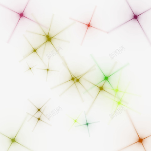 彩色十字星光png免抠素材_新图网 https://ixintu.com 十字星 十字星光 彩色 璀璨 绚丽