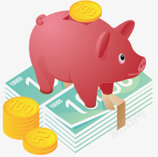 卡通储存罐png免抠素材_新图网 https://ixintu.com 卡通 商业 存钱罐 金融 钱币