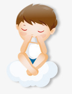 卡通男孩png免抠素材_新图网 https://ixintu.com 云彩 小男孩 幻想 漂浮 男孩 睡觉