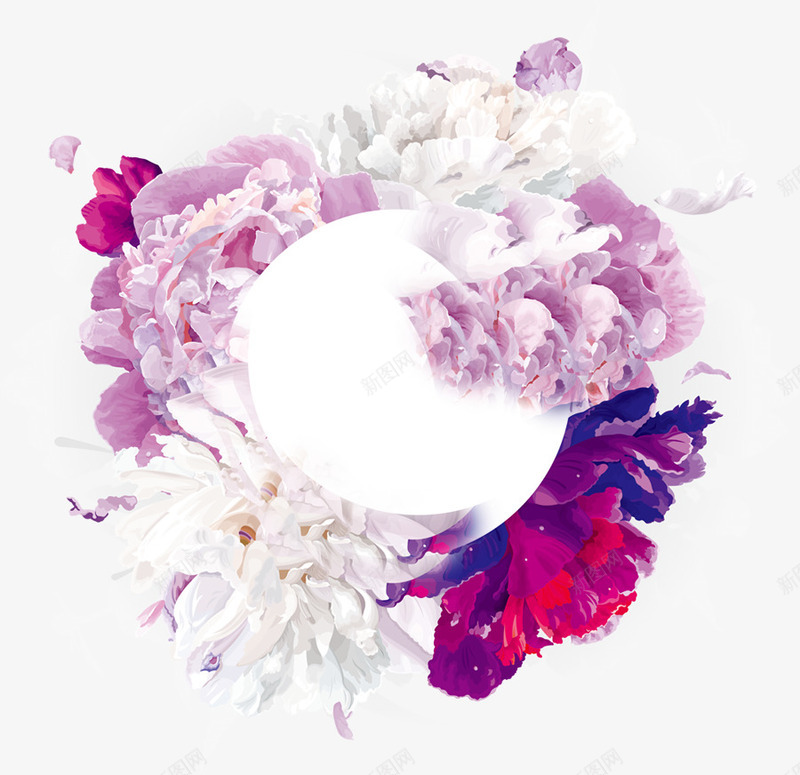 创意合成效果花卉花环png免抠素材_新图网 https://ixintu.com 创意 合成 效果 花卉 花环