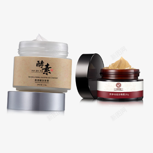 瓶装的面霜png免抠素材_新图网 https://ixintu.com 产品实物 化妆品 护肤品 晚霜 瓶装 面霜