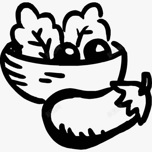 沙拉图标png_新图网 https://ixintu.com 健康食品 素食 素食主义者 蔬菜 食品 饮食