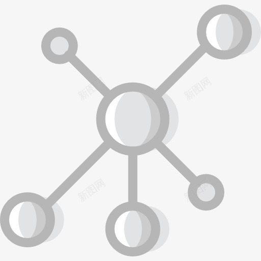 网络图标png_新图网 https://ixintu.com 共享 多媒体 形状 物联网 界 界面 社交媒体 社交网络 网络连接器