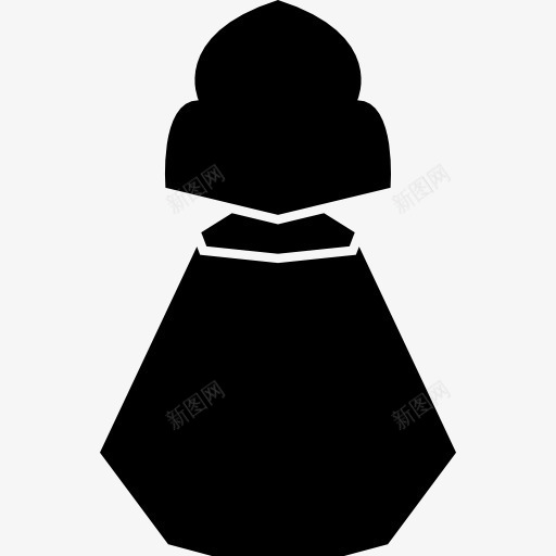 瓶黑色轮廓优雅图标png_新图网 https://ixintu.com 优雅 容器 工具和用具 形状 瓶 香水 香精 黑色