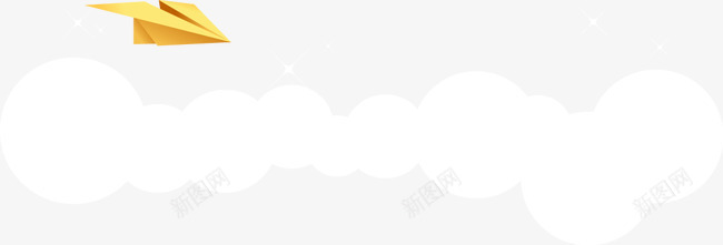 卡通天空云朵飞机png免抠素材_新图网 https://ixintu.com 云朵 卡通 天空 飞机
