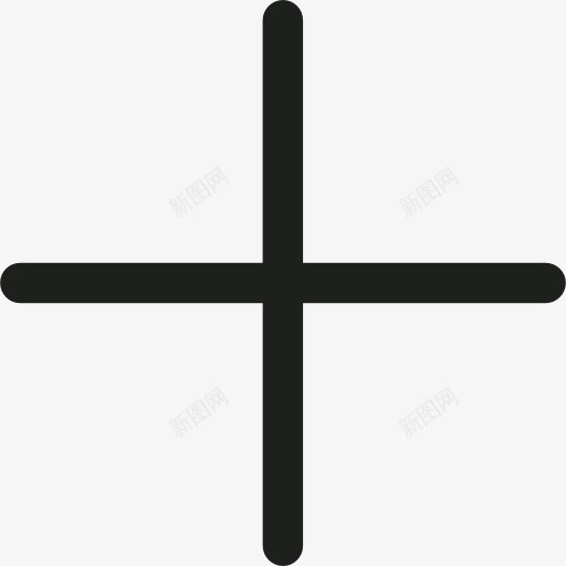 加符号图标png_新图网 https://ixintu.com 十字架形状 数学 添加 计算器 黑白十字架