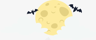 明月png免抠素材_新图网 https://ixintu.com 中秋节 云彩 月亮 月食 蝙蝠