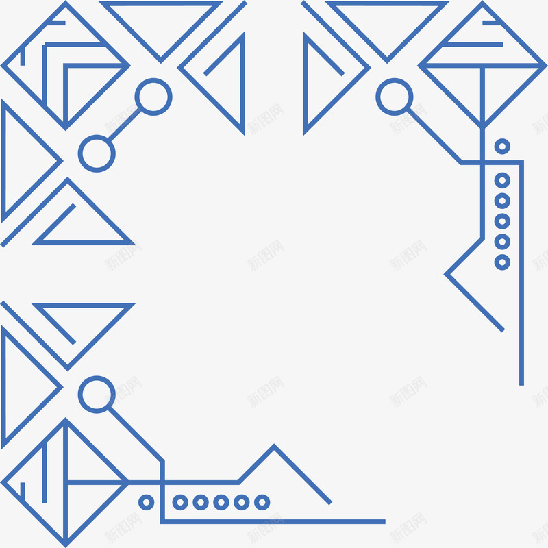 简约几何边框纹理矢量图ai免抠素材_新图网 https://ixintu.com 传统几何图案装饰 传统花纹 佛教花纹 几何纹理边框 纹理 道教花纹 矢量图