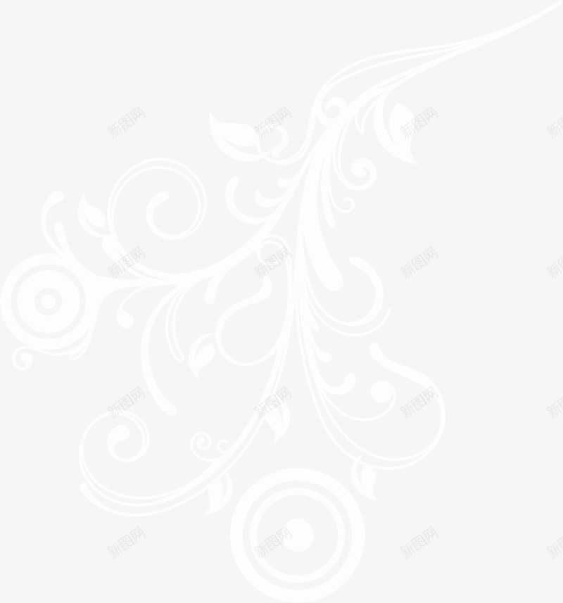 手绘花纹png免抠素材_新图网 https://ixintu.com 圆圈 小清新 手绘 花朵 花纹 藤蔓