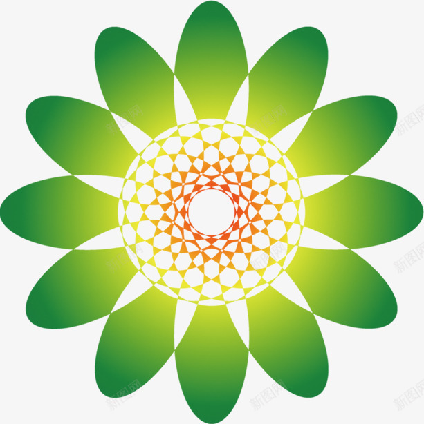 绿色卡通春天星光花朵png免抠素材_新图网 https://ixintu.com 卡通 星光 春天 绿色 花朵