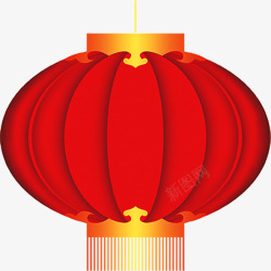 红色手绘中国风灯笼舞台灯光素材
