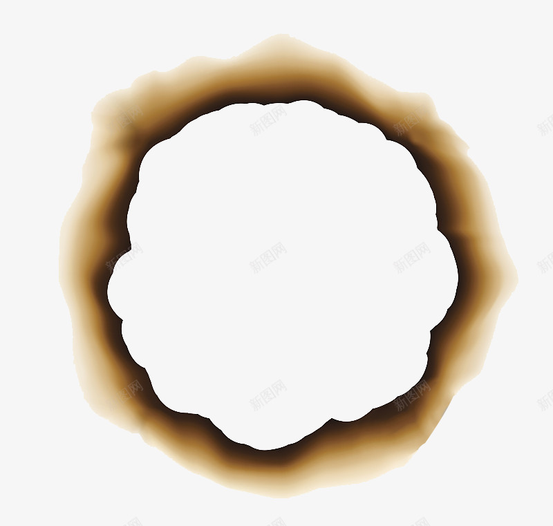一个带有灰色黄色的漏洞圈png免抠素材_新图网 https://ixintu.com 别有洞天 印刷 圆圈 平面设计 漏洞 黄灰色