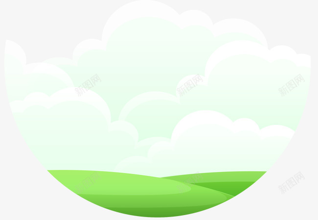 卡通天空草地矢量图ai免抠素材_新图网 https://ixintu.com 卡通 天空 草地 矢量图