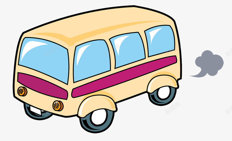 环保生活png免抠素材_新图网 https://ixintu.com 交通 公交车 公共汽车 出行 卡通 卡通汽车 尾气 手绘 排气 方便 汽车 汽车尾气 绿色出行
