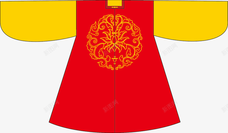 扁平化龙袍服饰png免抠素材_新图网 https://ixintu.com 清朝龙袍 皇帝龙袍 荷花 莲花 衣服 长袍 麒麟 龙 龙袍