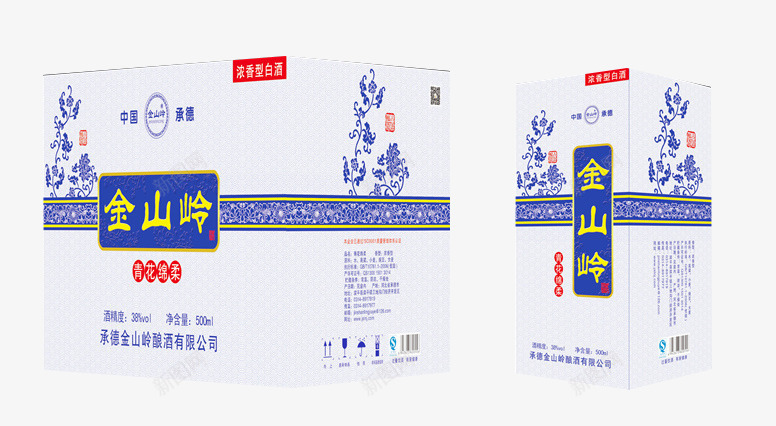 白酒包装png免抠素材_新图网 https://ixintu.com 外箱 白酒包装 礼盒 花纹底纹 酒瓶 酒盒 酒盒包装设计 青花 青花瓷