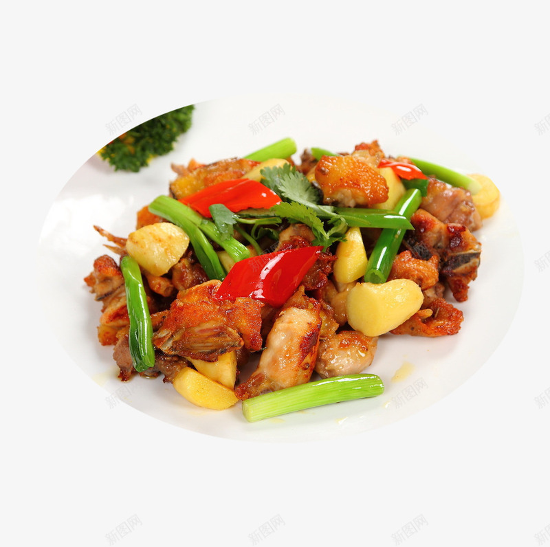 产品实物辣椒土豆鸡块png免抠素材_新图网 https://ixintu.com 健康食品 土豆鸡块 家常菜 皮嫩肉美 美味爽口 菜品 菜肴 辣椒 餐饮 香气诱人 鸡米花 鸡肉 麻辣鲜香