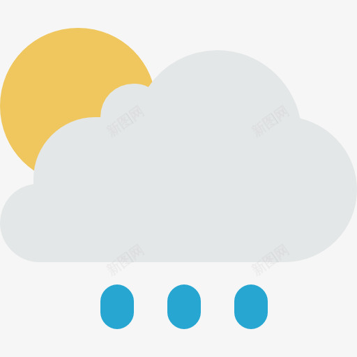 雨图标png_新图网 https://ixintu.com 夏天的雨 天气 天空 气象 雨