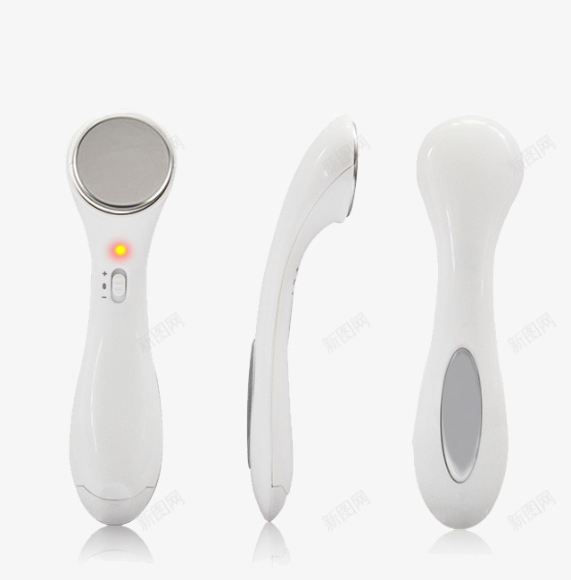 洁面仪三视图png免抠素材_新图网 https://ixintu.com 产品 护肤 洁面仪 清洁 电动洁面仪