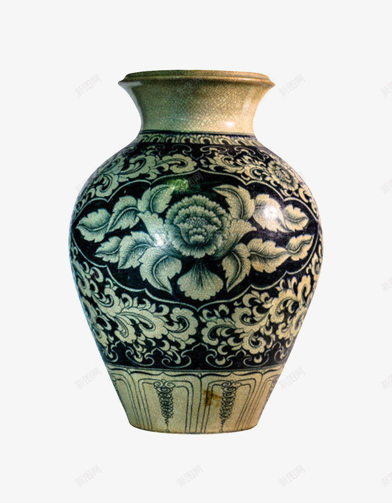 黑白绘制花朵的花瓶古代器物实物png免抠素材_新图网 https://ixintu.com 保留 历史 古代器物 古董 器具 图案 平铺 文化 物品 珍藏 珍贵 瓷器 花朵 花瓶 花纹 遗产 遗留 陶瓷