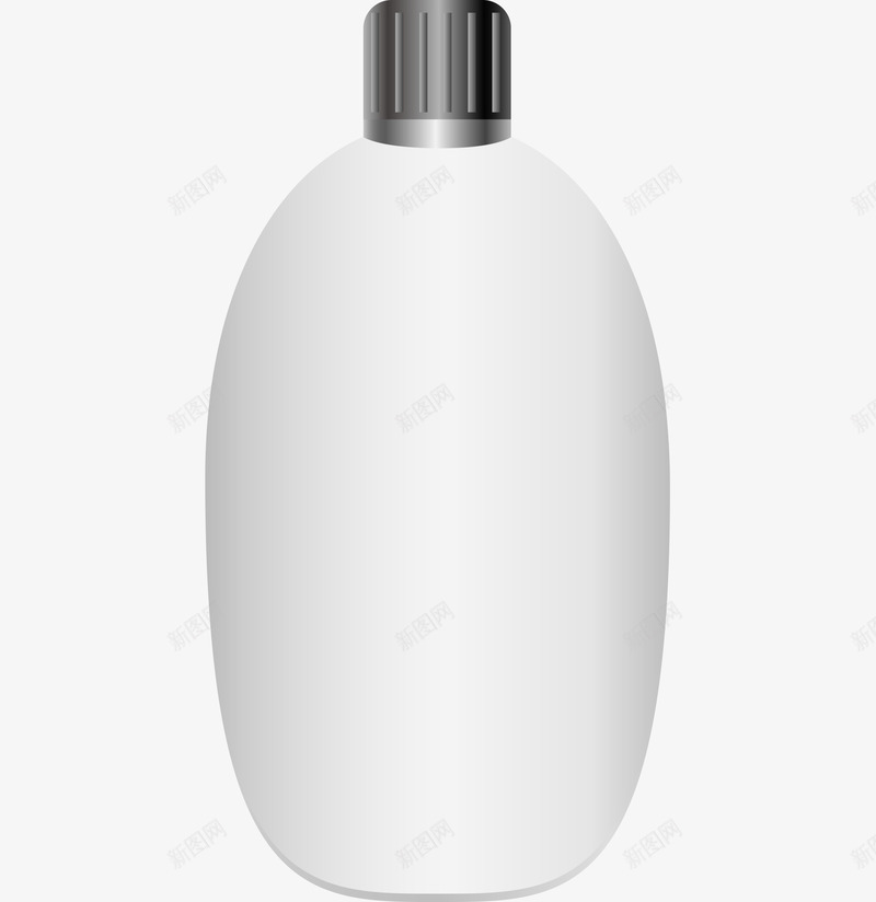 爽肤水瓶子模型png免抠素材_新图网 https://ixintu.com 乳液 模型 爽肤水 白色瓶子