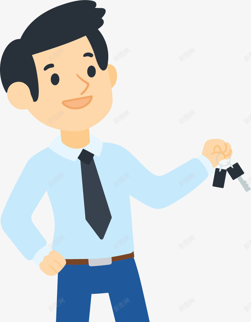 房产汽车销售人员矢量图ai免抠素材_新图网 https://ixintu.com 业务员 房产销售 汽车销售 矢量png 销售 销售人员 矢量图