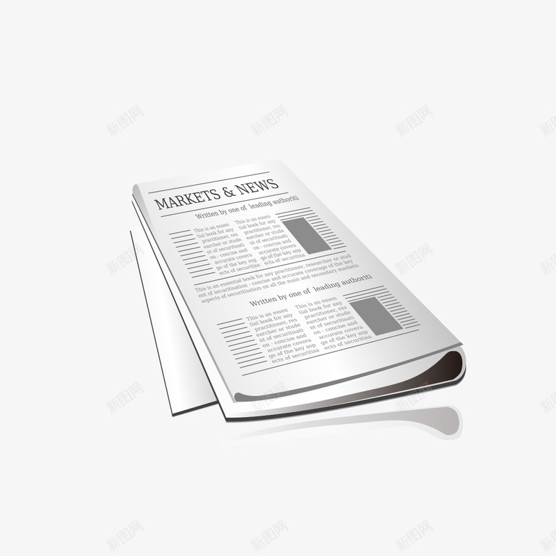 卡通报纸模型png免抠素材_新图网 https://ixintu.com 卡通 报纸 早报 模型 消息