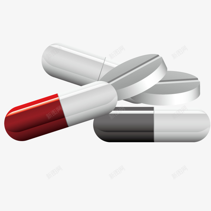 治疗药丸png免抠素材_新图网 https://ixintu.com 医药 手绘 救治 模型 物体 胶囊