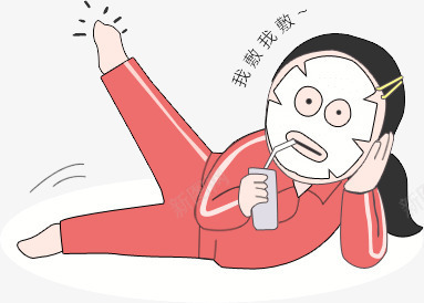 手绘粉色漫画护肤女生png免抠素材_新图网 https://ixintu.com 女生 漫画 粉色