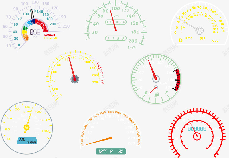 汽车的仪表盘矢量图eps免抠素材_新图网 https/ixintu.