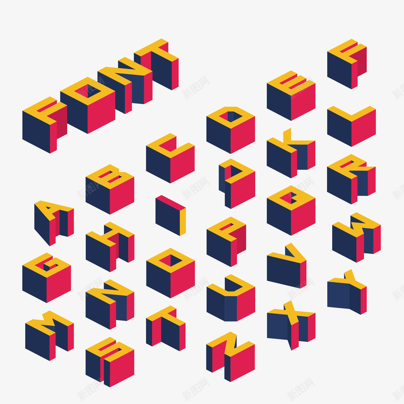 空间创意立体艺术字矢量图eps免抠素材_新图网 https://ixintu.com 创意设计 发光字体 模型 空间立体 立体设计 艺术字 矢量图
