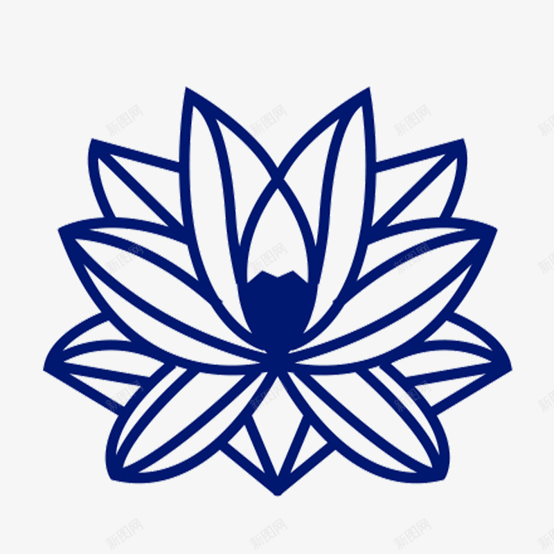 国风蓝色荷花棱格png免抠素材_新图网 https://ixintu.com 国风蓝色荷花棱格 棱格 棱格荷花 荷花 荷花棱格 荷花线条 蓝色 蓝色荷花
