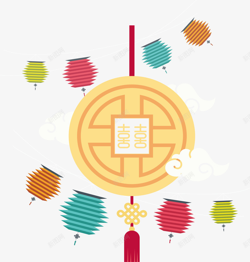 中秋节月饼挂饰矢量图ai免抠素材_新图网 https://ixintu.com 中秋 中秋灯笼 中秋节 月饼 月饼挂饰 矢量png 矢量图