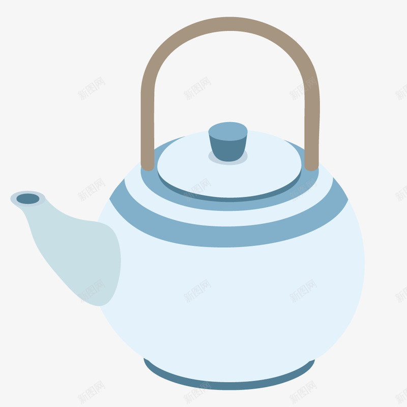 容器水壶png免抠素材_新图网 https://ixintu.com 形状 手绘 模型 茶具 茶水