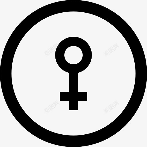 女性的标志在一个圆圈图标png_新图网 https://ixintu.com metrize 圆形 圈 女 按钮 标志 符号