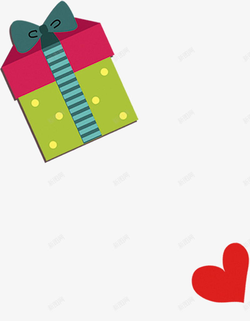 可爱糖果色创意礼盒png免抠素材_新图网 https://ixintu.com 创意 可爱 礼盒 糖果