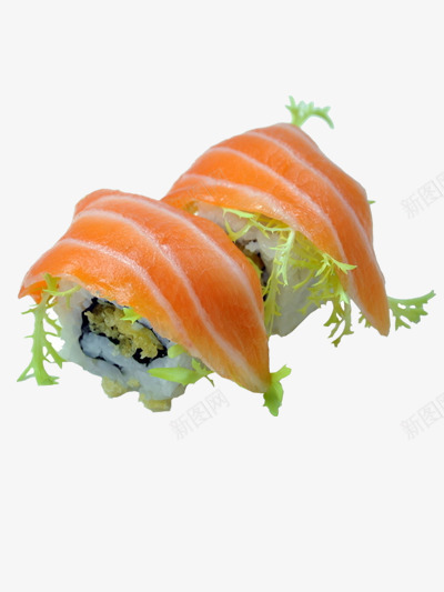 鱼片寿司png免抠素材_新图网 https://ixintu.com 三文鱼 日本寿司 美食 鱼肉