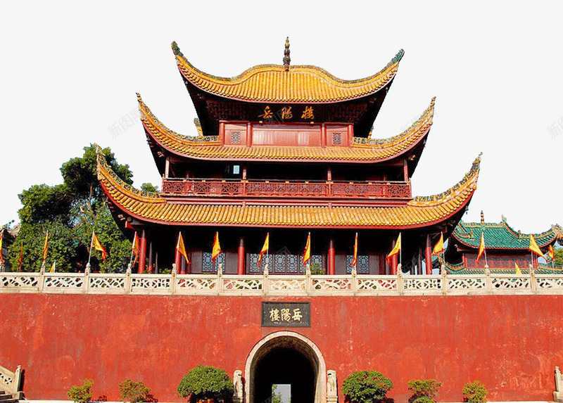 湖南旅游岳阳楼png免抠素材_新图网 https://ixintu.com 名胜古迹 岳阳楼 旅游景区 湖南旅游 著名景点