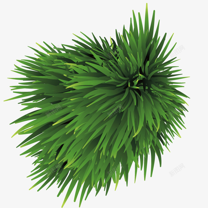 植物树叶png免抠素材_新图网 https://ixintu.com 叶子 小草 手绘 模型 草叶 草堆