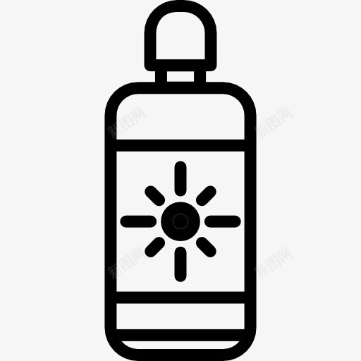 TanCream图标png_新图网 https://ixintu.com 保护皮肤 医疗 夏天 夏季 阳光