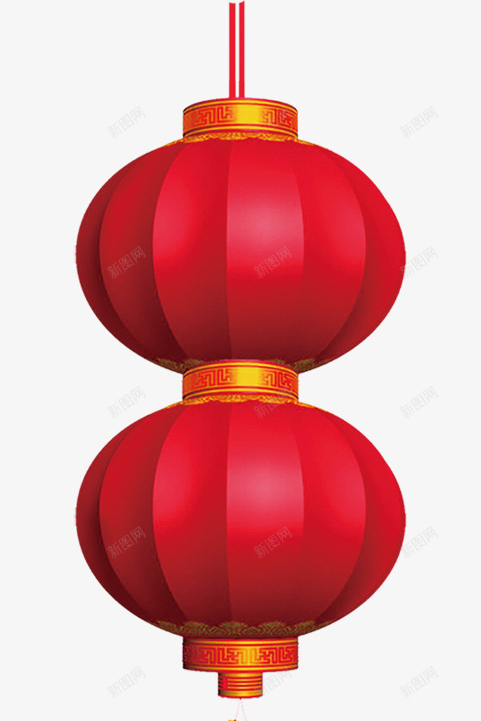 红色中国风灯笼挂饰png免抠素材_新图网 https://ixintu.com 中国风灯笼 新年 新春 春节 红灯笼 红色挂饰