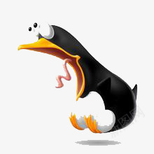 卡通企鹅png免抠素材_新图网 https://ixintu.com 企鹅 卡通 可爱 夸张 黑白