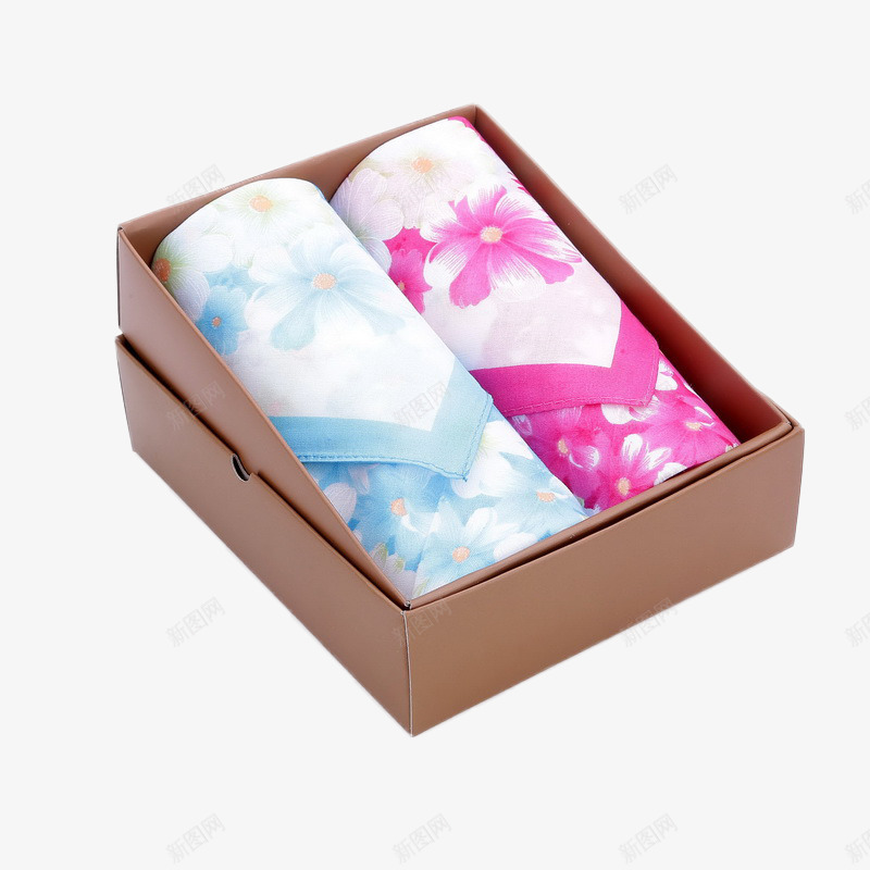 礼盒装红蓝两条装手绢免费png免抠素材_新图网 https://ixintu.com 产品实物 传统 免抠 免抠素材 免费 免费下载 手帕 手绢 素材 红色 纯棉 绸缎 蓝色